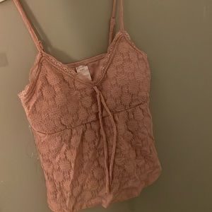 Pink babydoll camisole